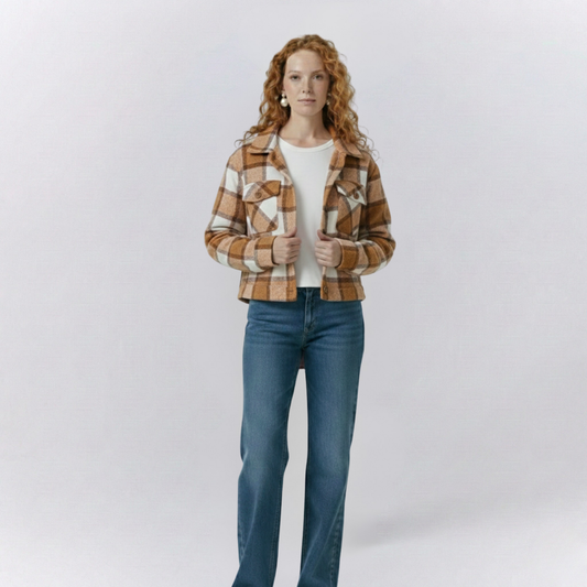 Emma Plaid-Wash Jacket