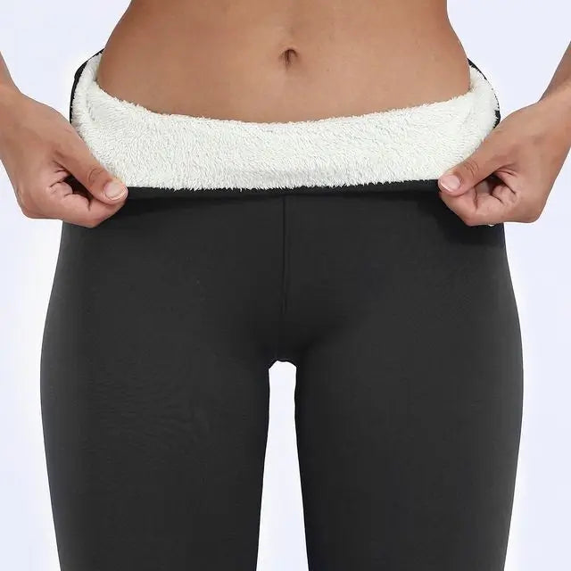 Amelia Skinny Thermal Leggings | High-Waisted Full-Length Leggings