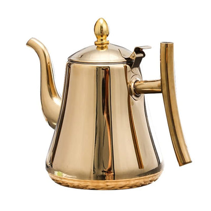 Modern Stainless Steel Teapot with Infuser