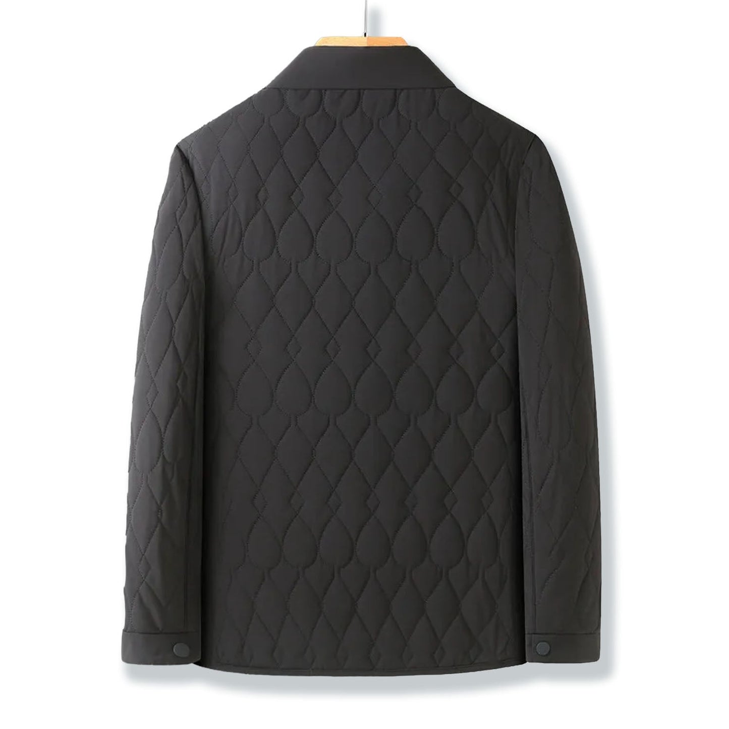 Arthur Quilted Jacket | Collared Button Front Long Sleeve Jacket