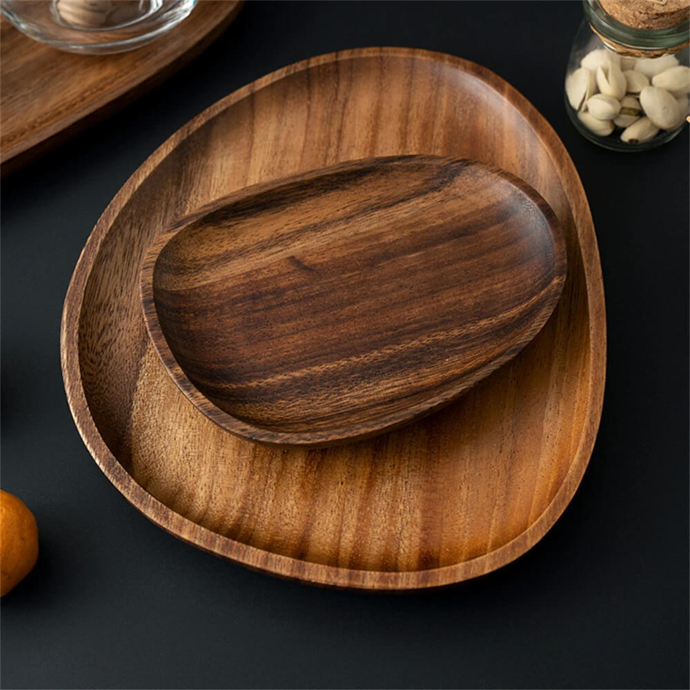 Minimalist Acacia Wood Serving Tray