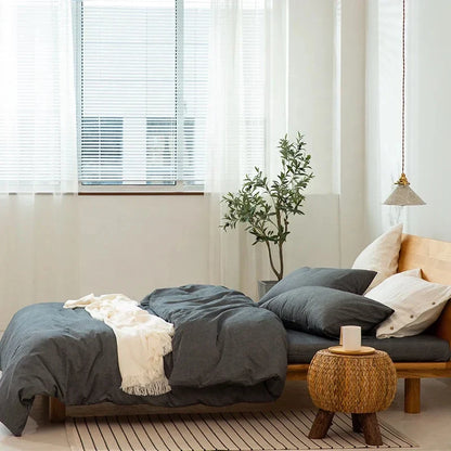 Japanese Style Cotton Duvet Cover Set