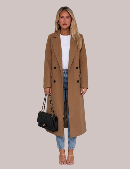 Addison Classic Trench Coat | Belted Long Sleeve Coat