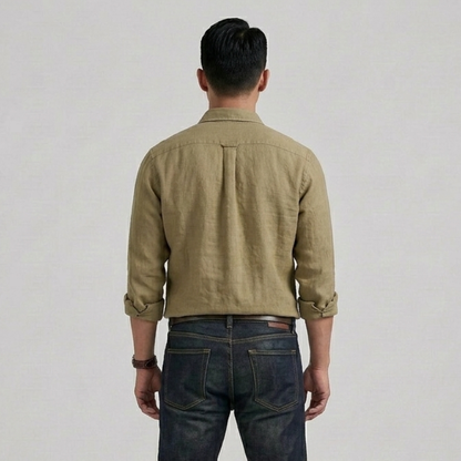Lincoln Relaxed Button-Down Shirt with Chest Pockets