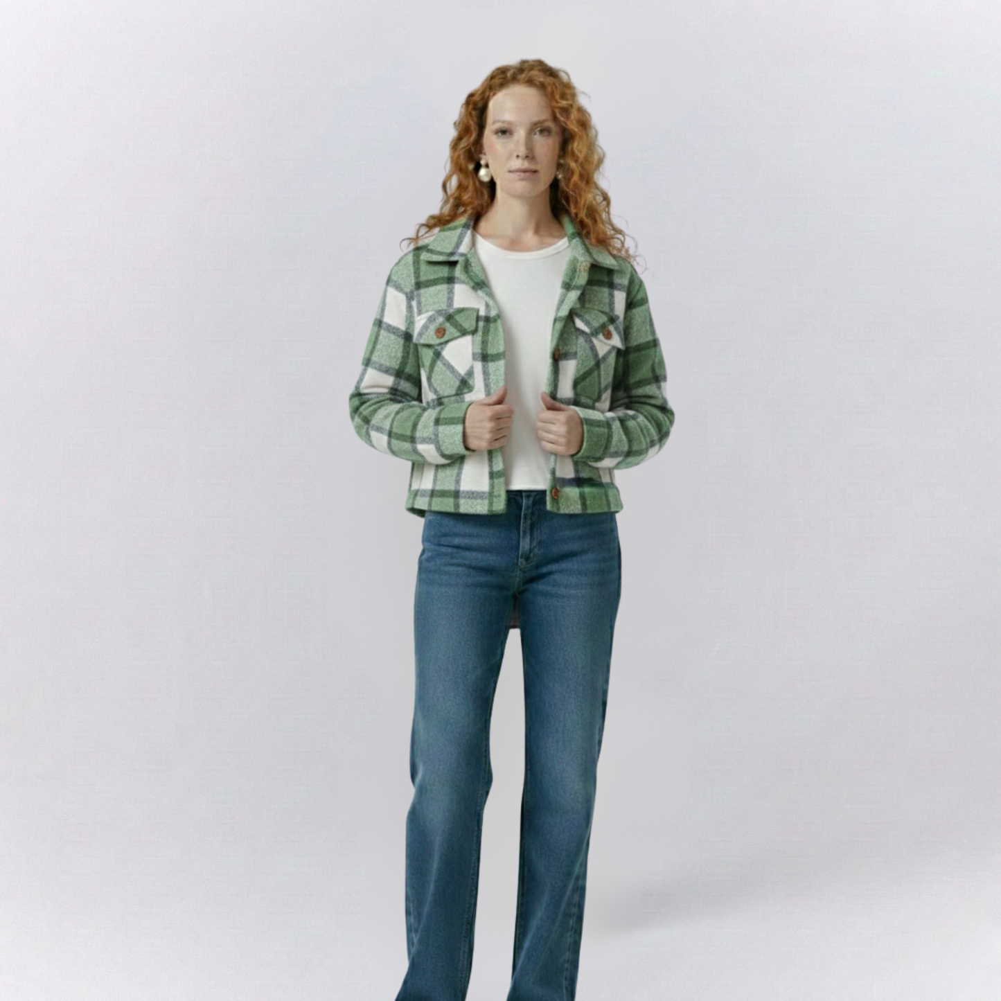 Emma Plaid-Wash Jacket