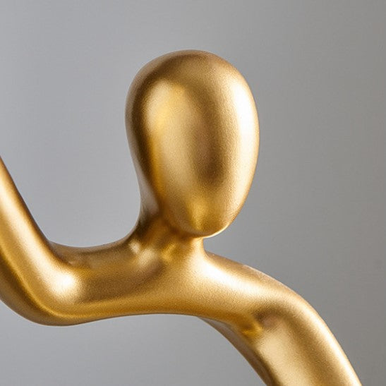 Modern Resin Wine Rack Sculpture With Corkscrew Holder