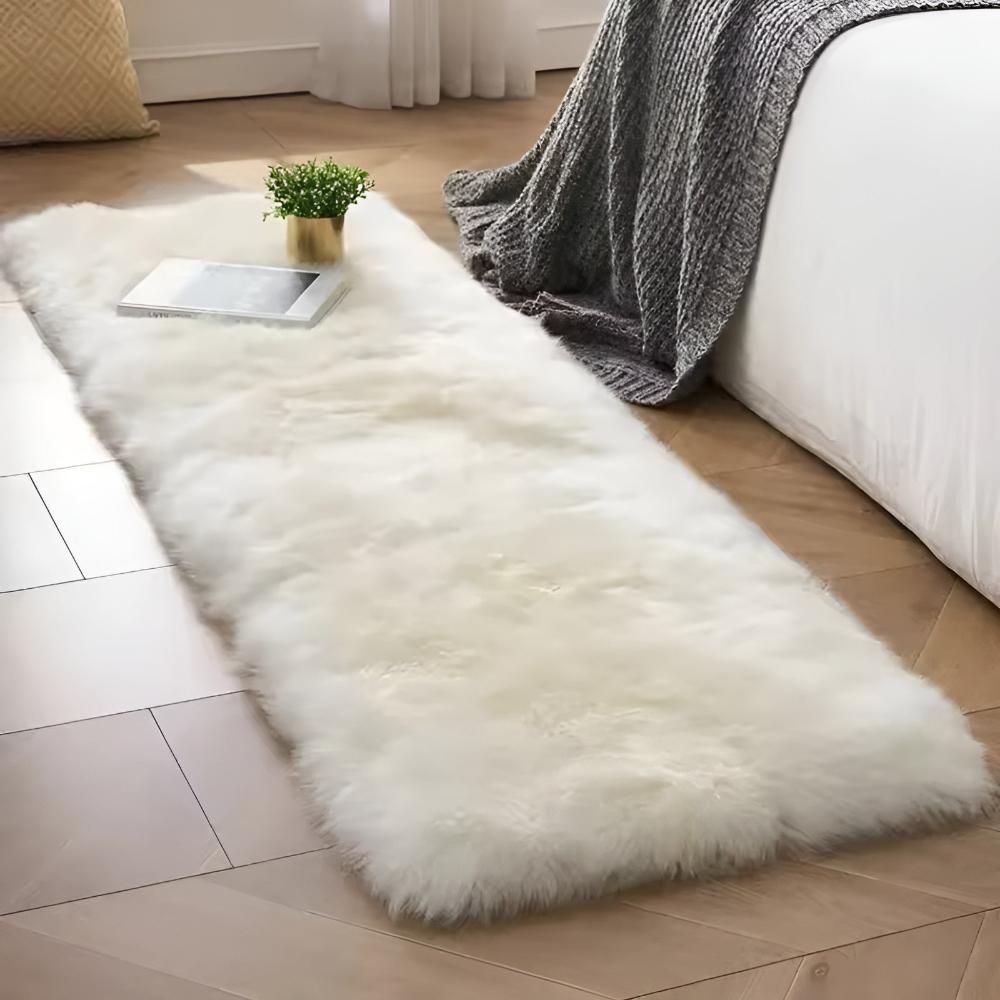 Modern Faux Fur Couch Cover With Plush Texture