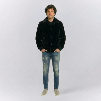 Theodore Regular Fit Jacket | Casual Collared Button Front Jacket