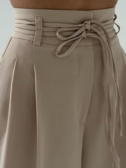 CELEST - WIDE LEG HIGH-RISE PANTS