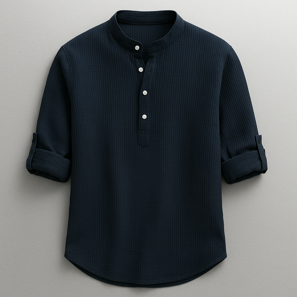 Hudson Henley Shirt | Long Sleeve Casual