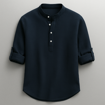 Hudson Henley Shirt | Long Sleeve Casual