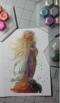 Pearlescent watercolor – Intense brilliance and radiant shades