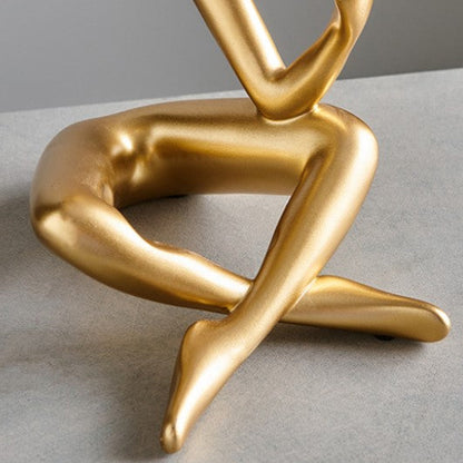 Modern Resin Wine Rack Sculpture With Corkscrew Holder