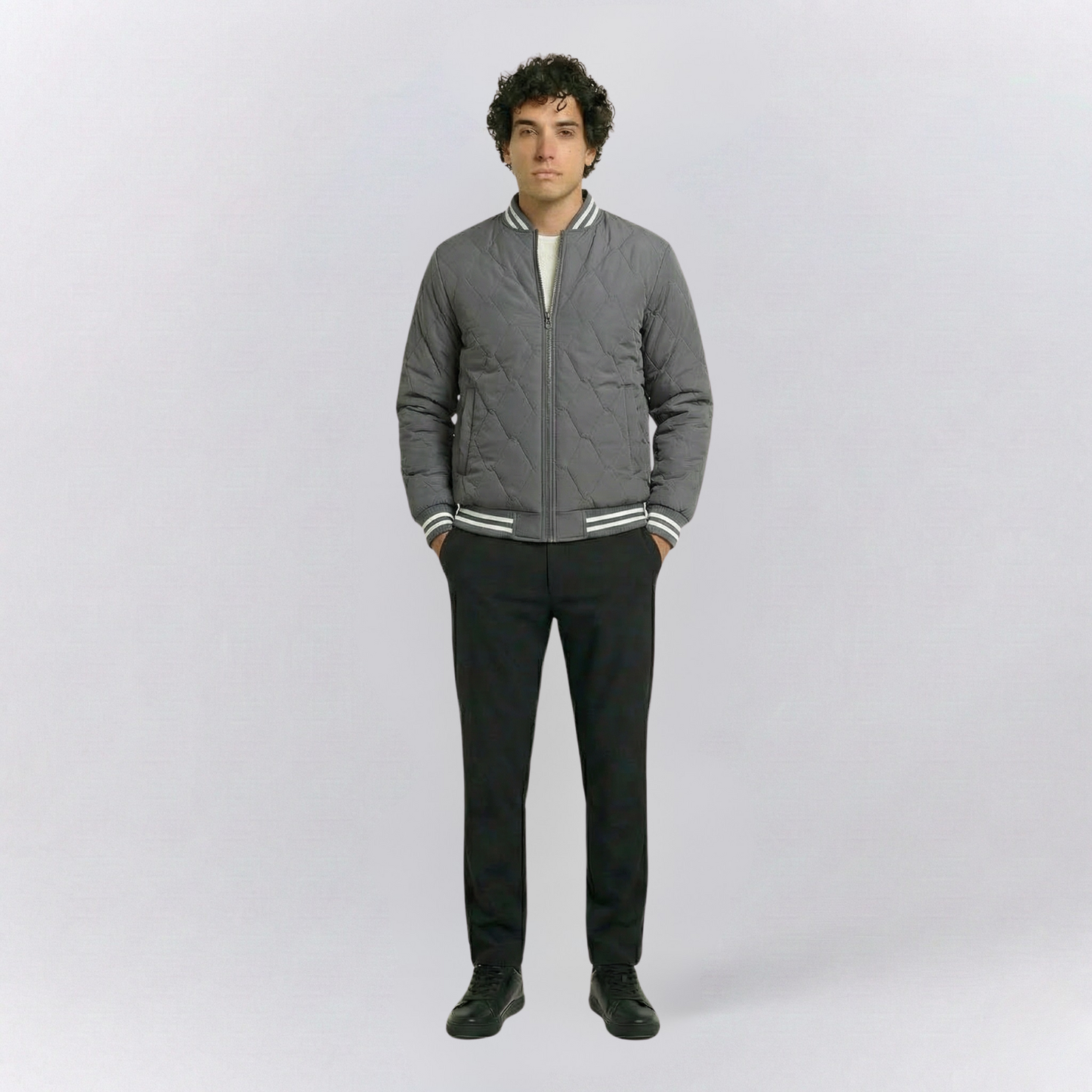 Quilted Varsity Multicolor Jacket