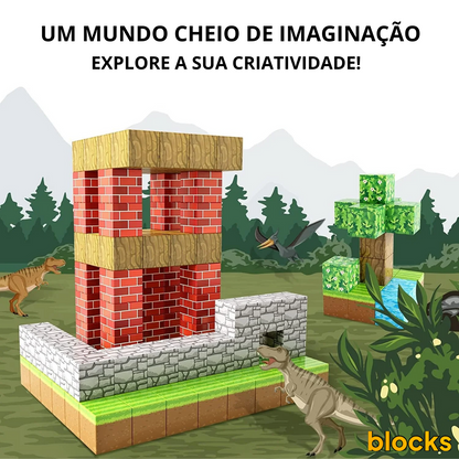 Magnetic Building Blocks - 48/64/75 pieces [+5 FREE dolls]