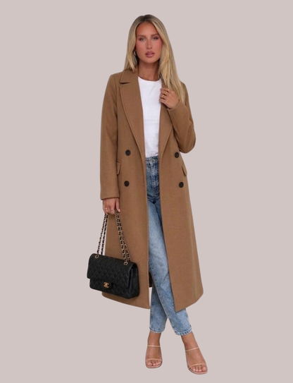 Addison Classic Trench Coat | Belted Long Sleeve Coat
