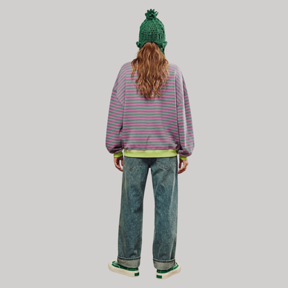 Colorful Striped Sweater | Women's Casual Knit