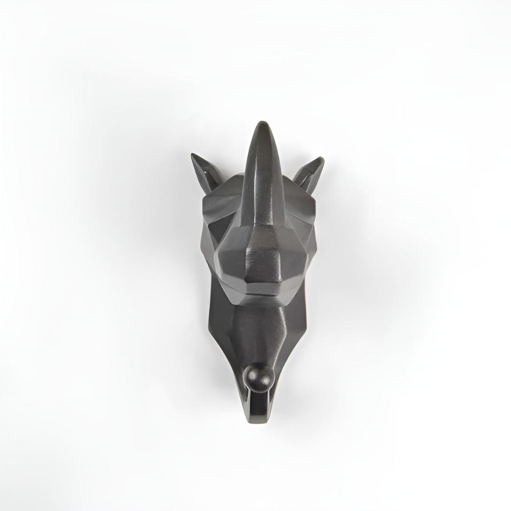 Contemporary Geometric Animal Head Wall Hook