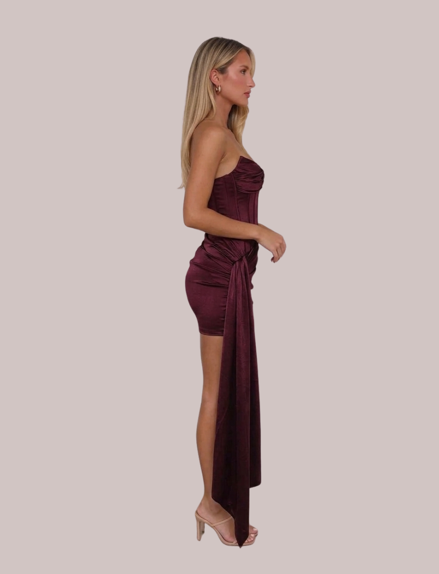 Brooklyn Mini Dress | Sleeveless Satin Women
