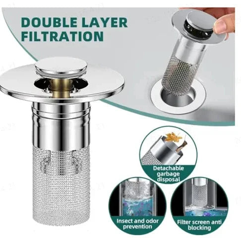 Filter – Keep your sink clear with no plumber needed!