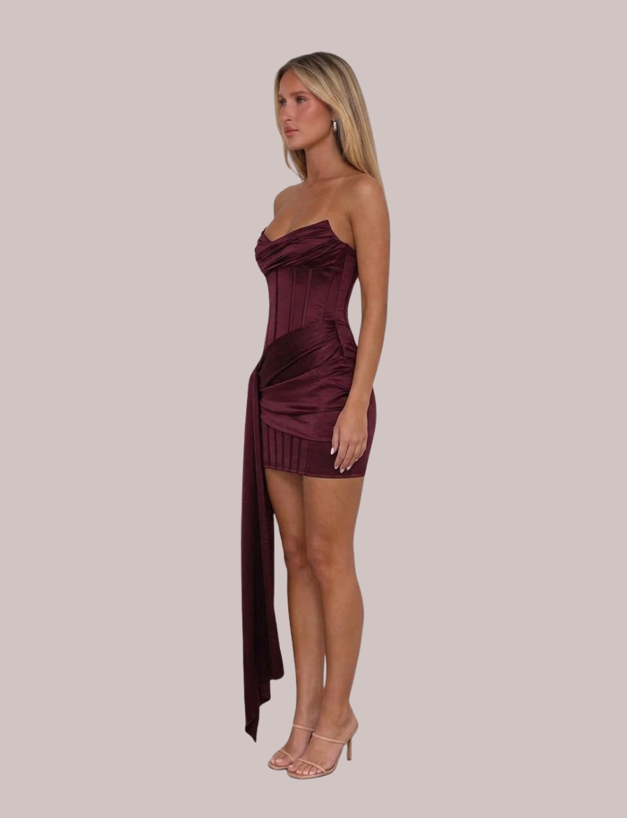Brooklyn Mini Dress | Sleeveless Satin Women