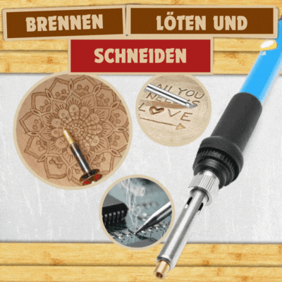 PyroCraft Pro™ | Pyrography Kit - Today with 28 attachments for free!
