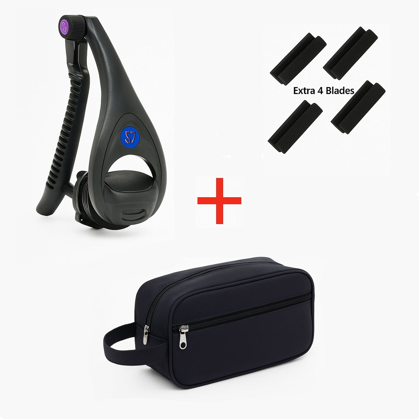 MachoGlide™ Back & Body Shaver | Pain-Free Wet/Dry Grooming with Extra-Long Foldable Handle