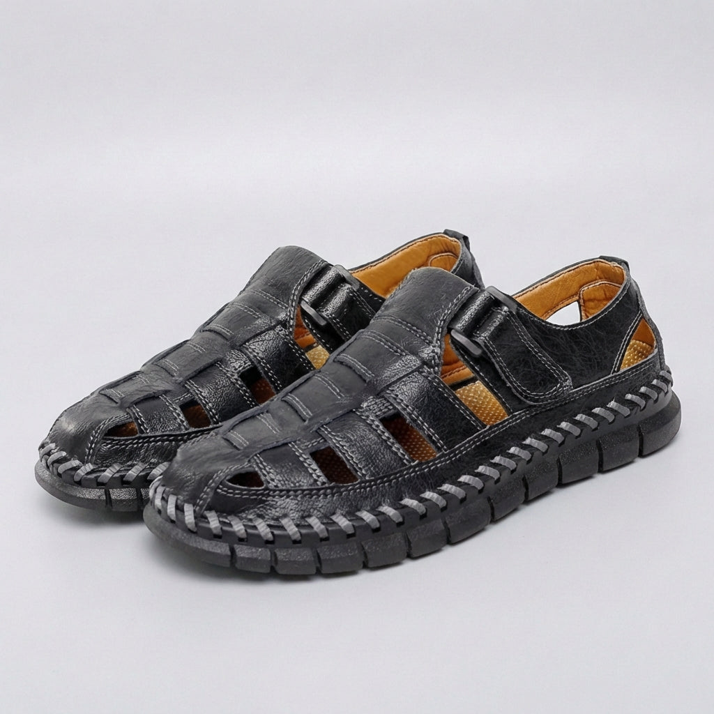 Refined Fisherman Sandals with Woven Lattice Upper and Adjustable Strap