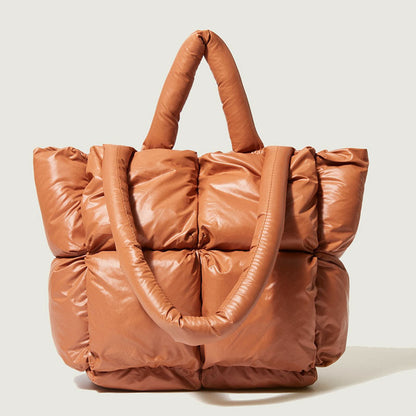 Sophia Quilted Oversized Puffer Tote Bag | Padded Tote Bag
