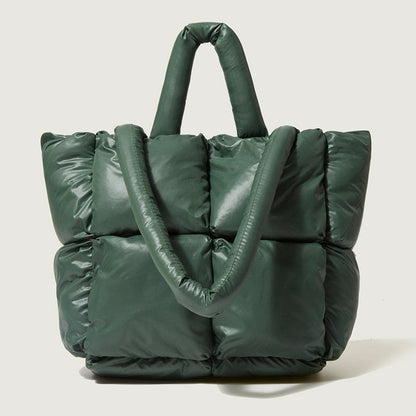 Sophia Quilted Oversized Puffer Tote Bag | Padded Tote Bag