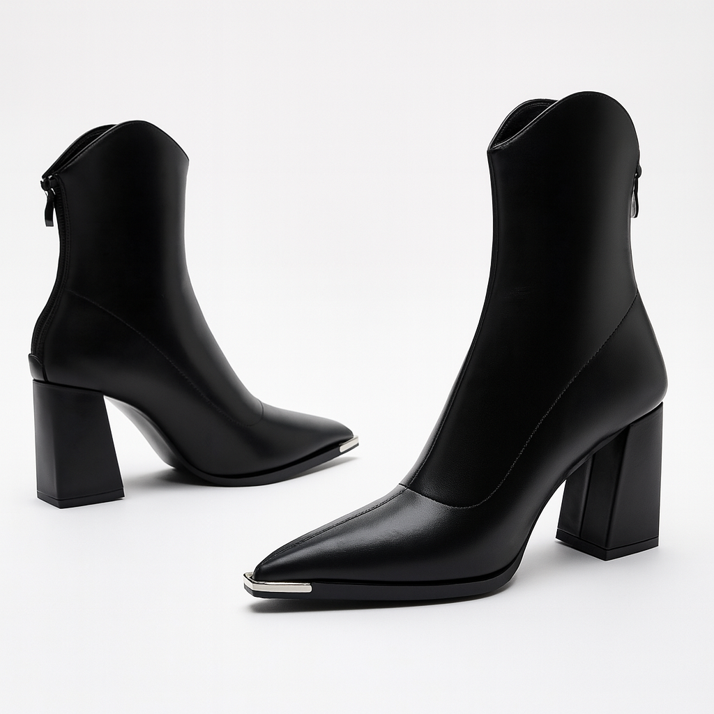 Chrome Tip Chelsea Leather Boot