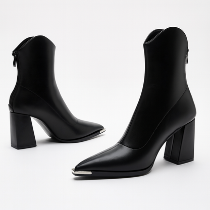 Chrome Tip Chelsea Leather Boot