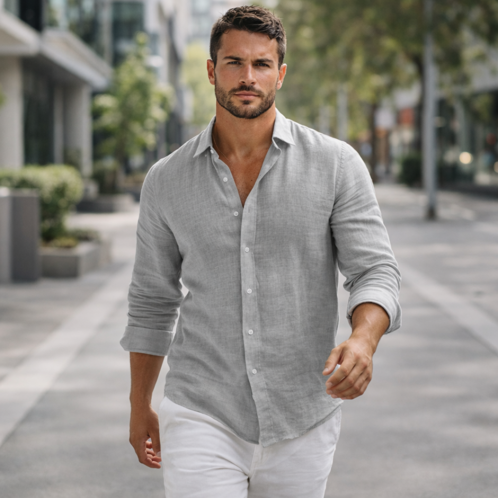 Casual Linen Men’s Shirt | Everyday Comfort Tee