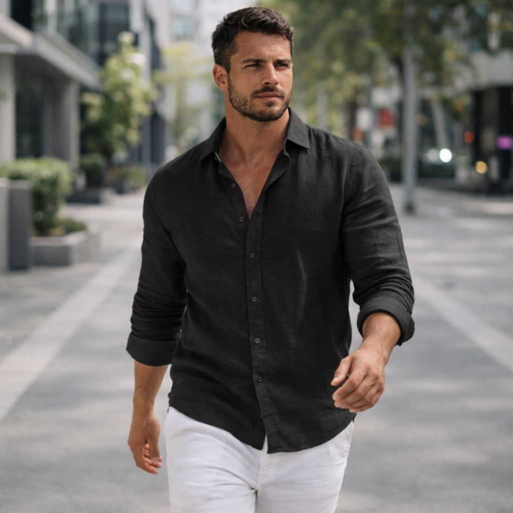 Casual Linen Men’s Shirt | Everyday Comfort Tee