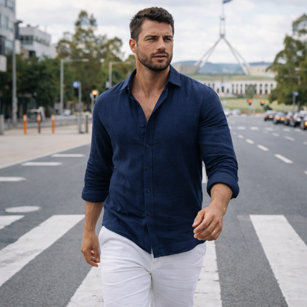 Casual Linen Men’s Shirt | Everyday Comfort Tee