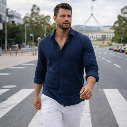 Casual Linen Men’s Shirt | Everyday Comfort Tee