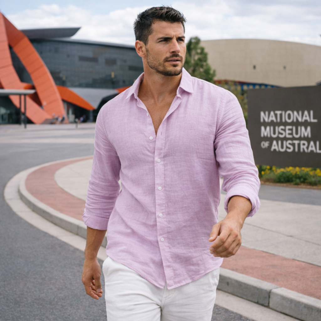 Casual Linen Men’s Shirt | Everyday Comfort Tee
