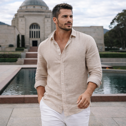 Casual Linen Men’s Shirt | Everyday Comfort Tee