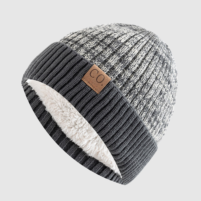 Leo Snug Fit Beanie | Marled Ribbed Lined Beanie
