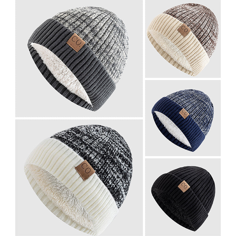 Leo Snug Fit Beanie | Marled Ribbed Lined Beanie