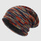 Oliver Slouchy Beanie | Striped-Lined Knit Beanie