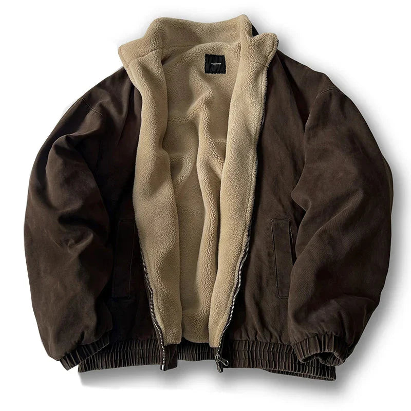 Leo Oversized Bomber Jacket | Funnel Neck Padded Bomber Jacket
