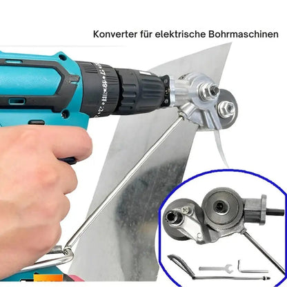 Metal cutting attachment for drills - precise cuts without reworking