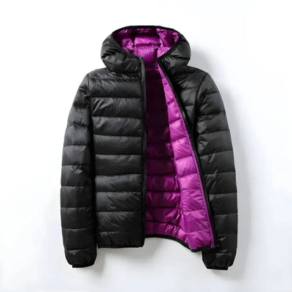 Isla Hooded Quilted Puffer Jacket | Casual Zip-Up Puffer Jacket