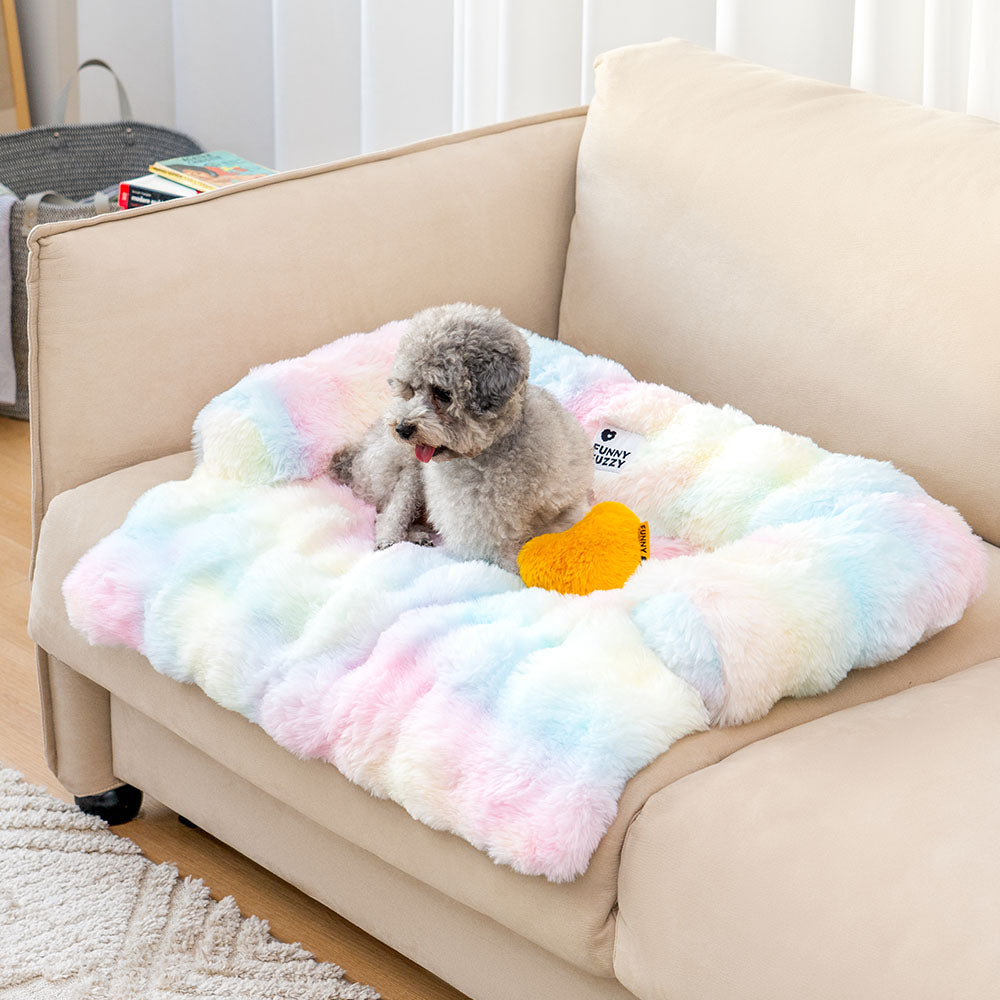 Pet Sofa Protector With Plush Fabric and Non-Slip Backing