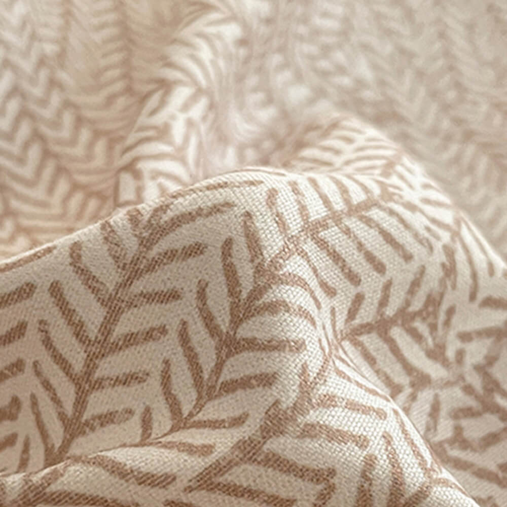 Modern Cotton Bedding Set With Leaf Pattern