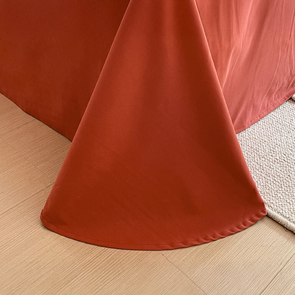 Modern Cotton Bedding Set With Leaf Pattern