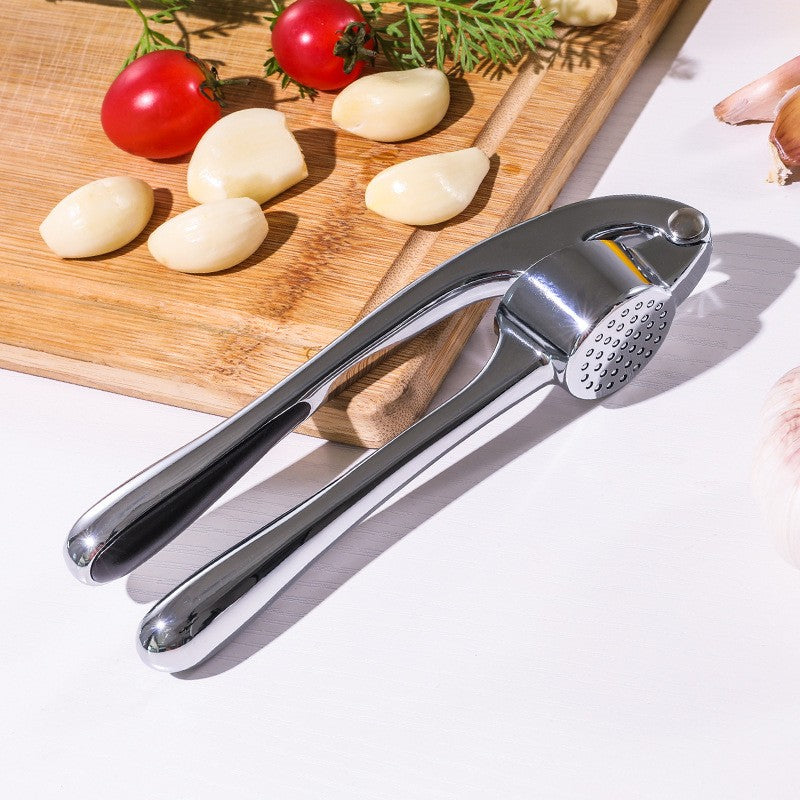Stainless Steel Ergonomic Garlic Press