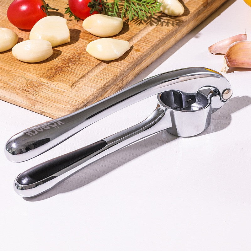 Stainless Steel Ergonomic Garlic Press