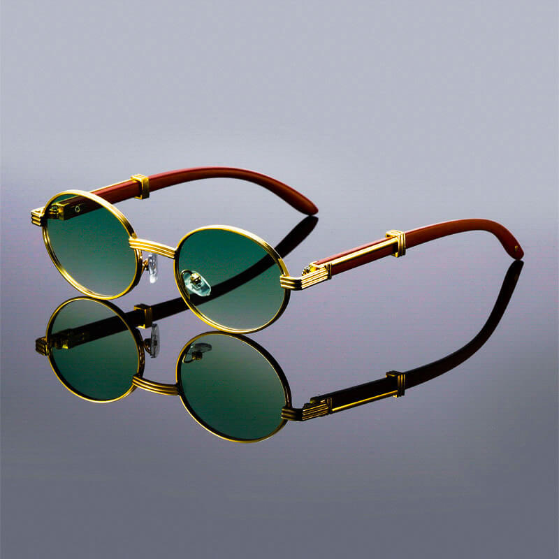 Lorenzo Oval Vintage Sunglasses